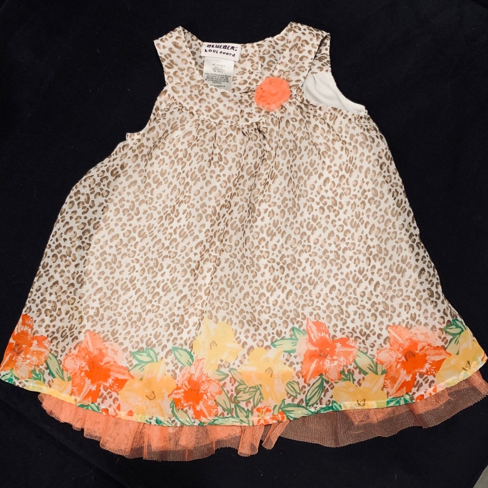 Blueberi Boulevard Toddler Floral Dress